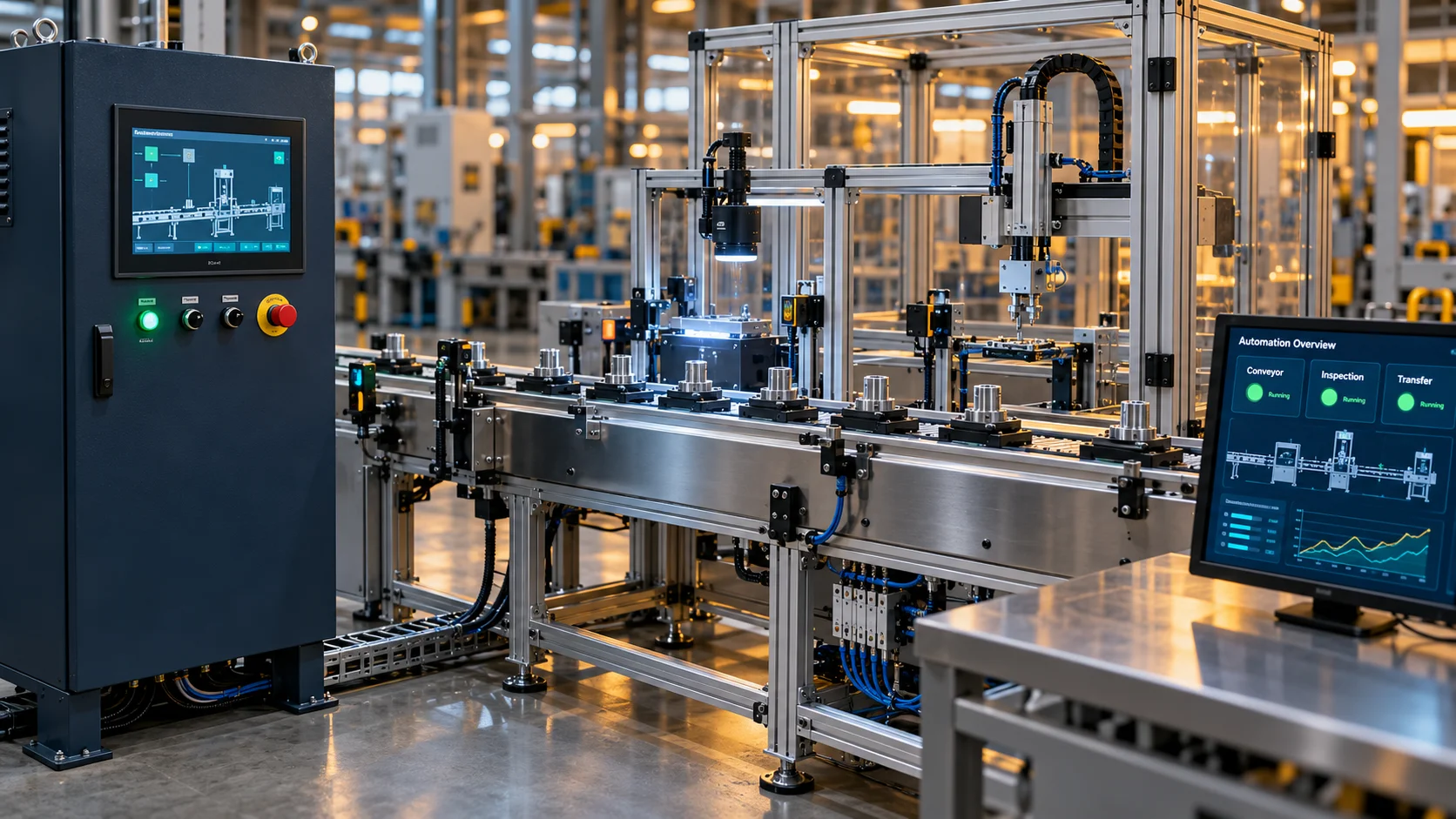 Custom Industrial Automation illustrative system configuration