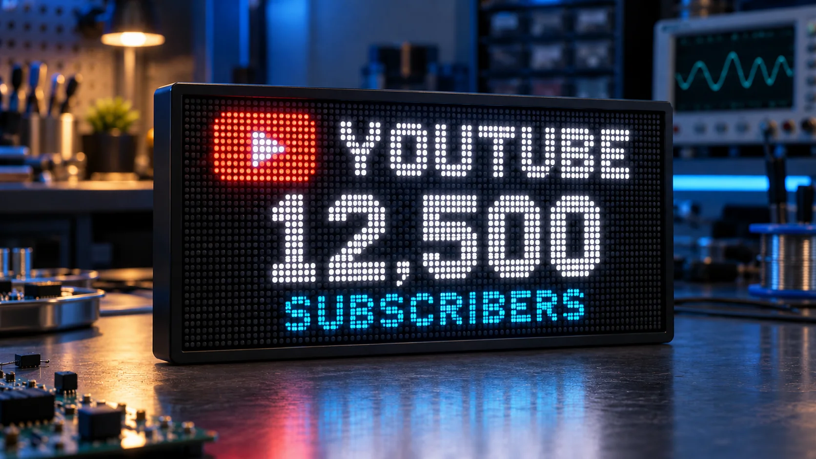 Live YouTube Subscriber Counter illustrative system configuration